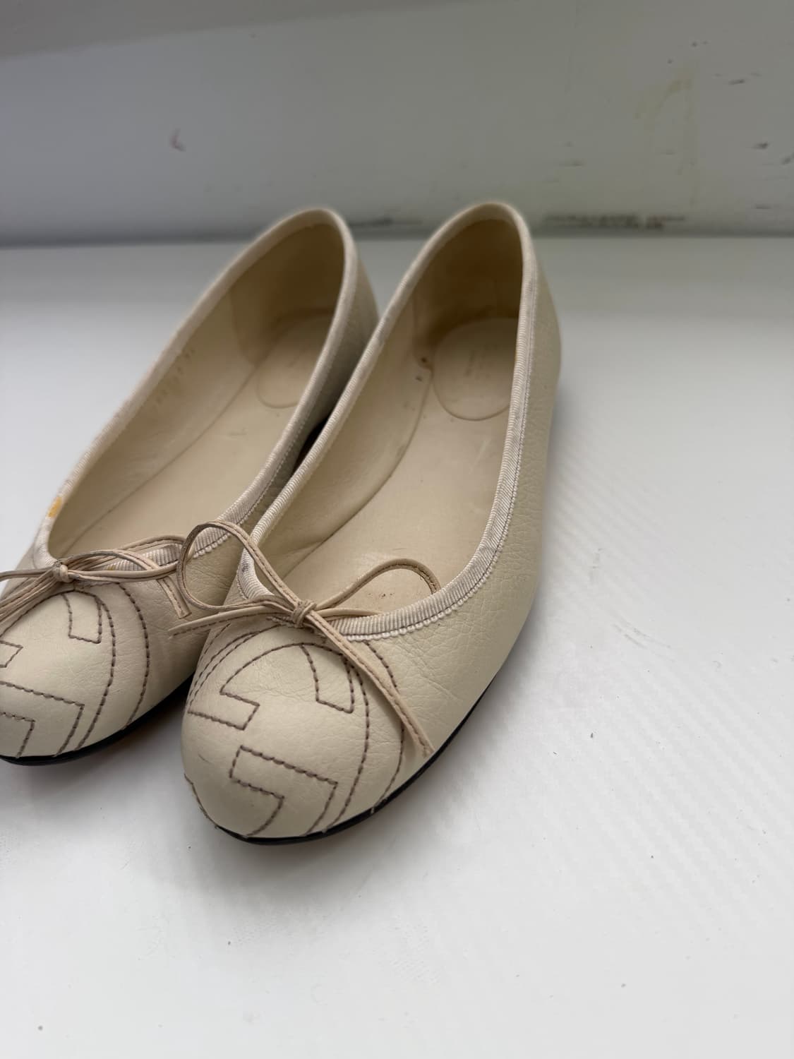 정품) 구찌 GG 캔버스 발레리나 플랫슈즈 36 상품이미지2