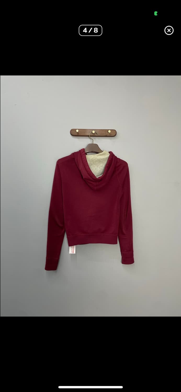 아베크롬비 버건디 후드집업 A3176 상품이미지4