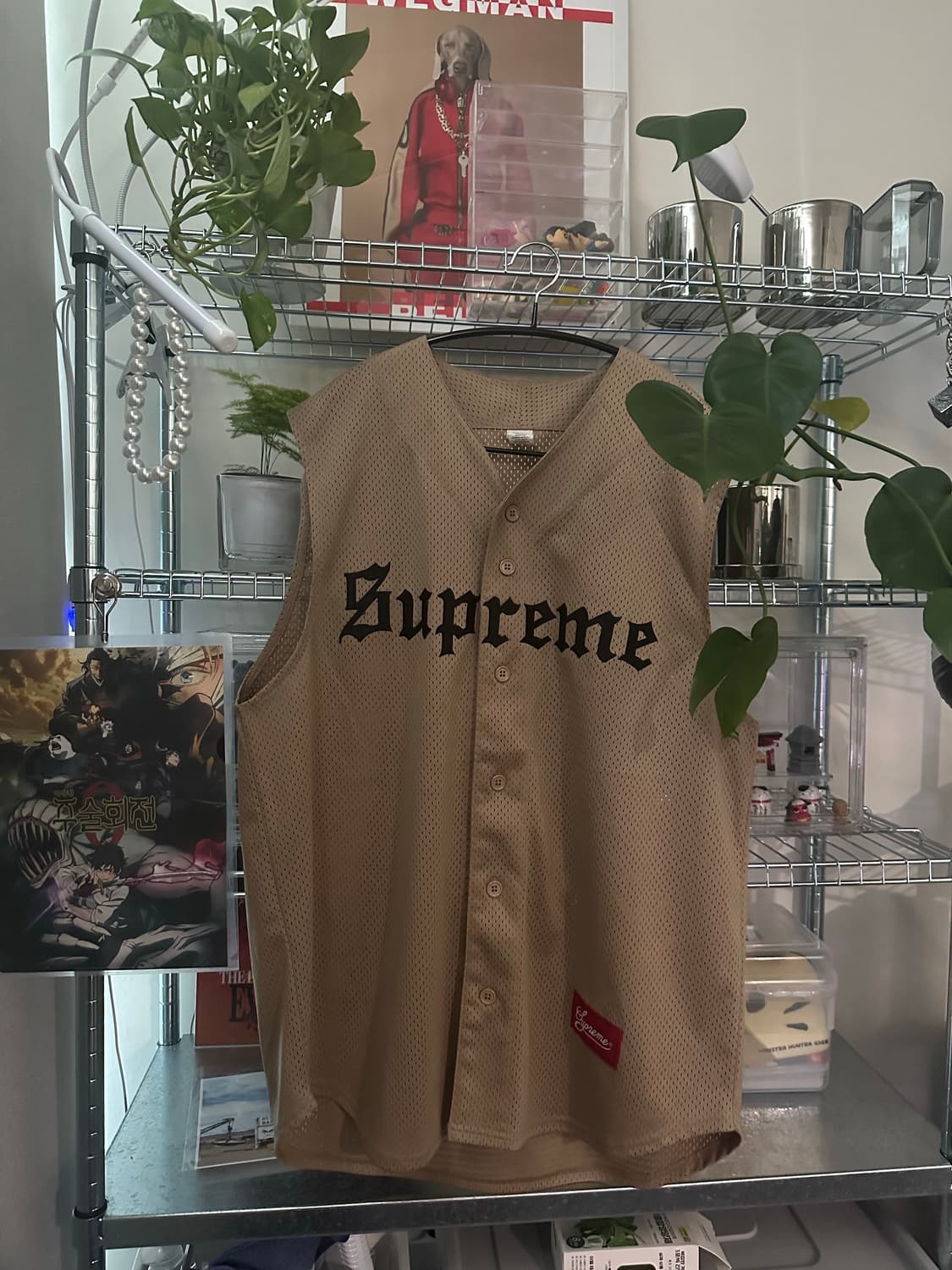 슈프림 베이스볼 져지 베스트 베이지 XL 상품이미지2