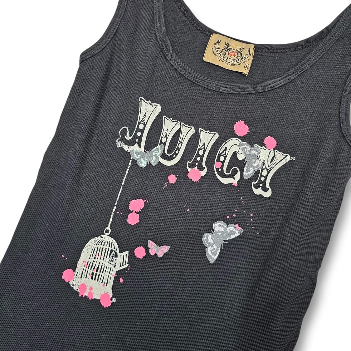 M Juicy Couture 로고 슬리브리스 상품이미지3