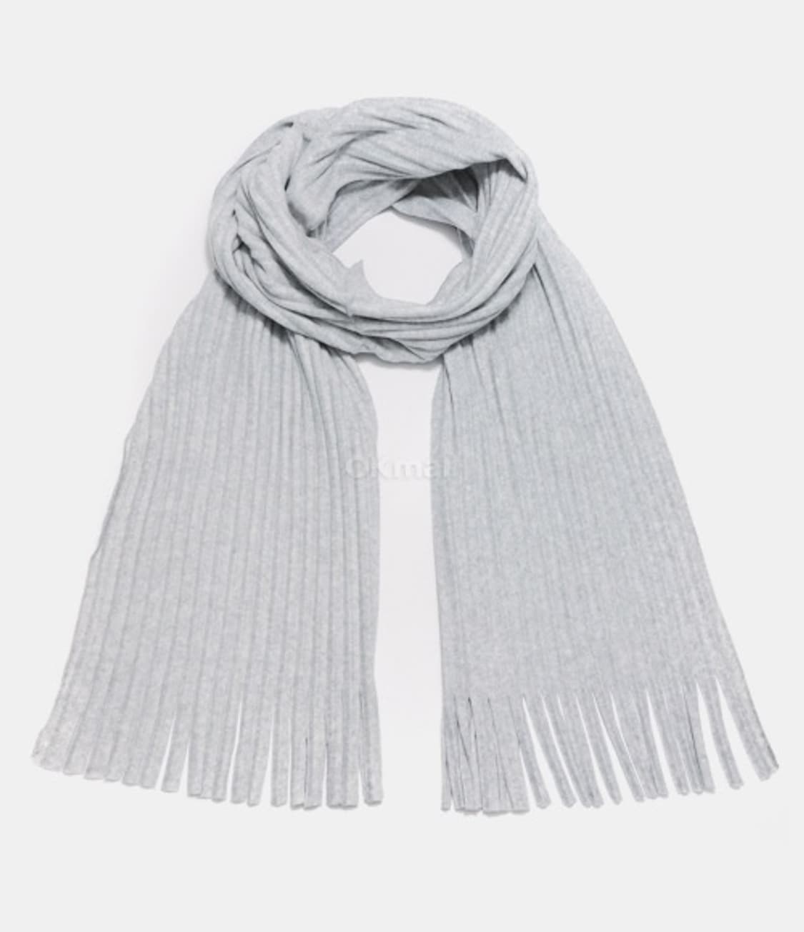 옴므플리세 플리츠 머플러 라이트그레이 상품이미지1