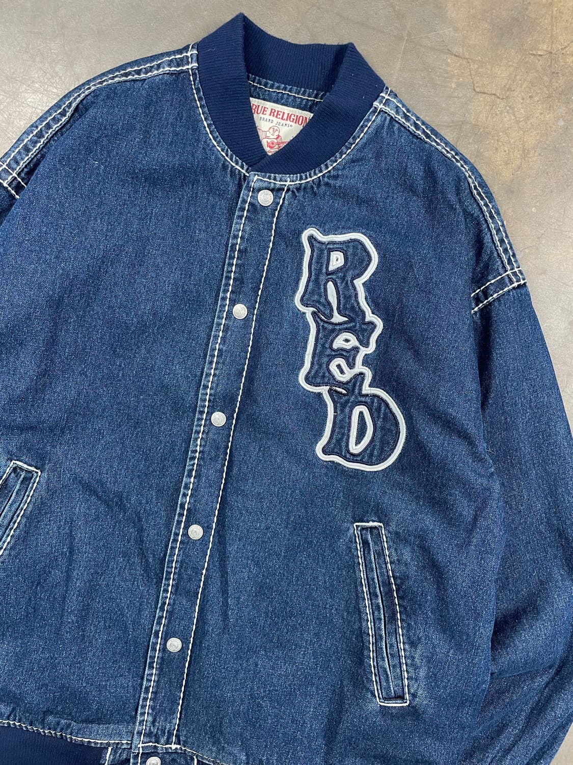 트루 릴리전 코드레드 인디고 스티치 데님자켓 상품이미지2