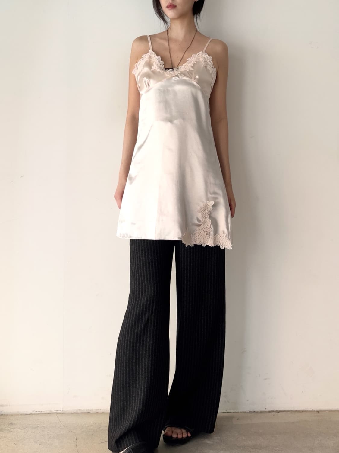 Stripe high button slacks 상품이미지4