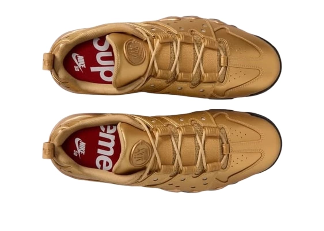 나이키 x 슈프림 SB 에어 맥스 2 CB 94 로우 골드 메탈릭 골드  상품이미지5