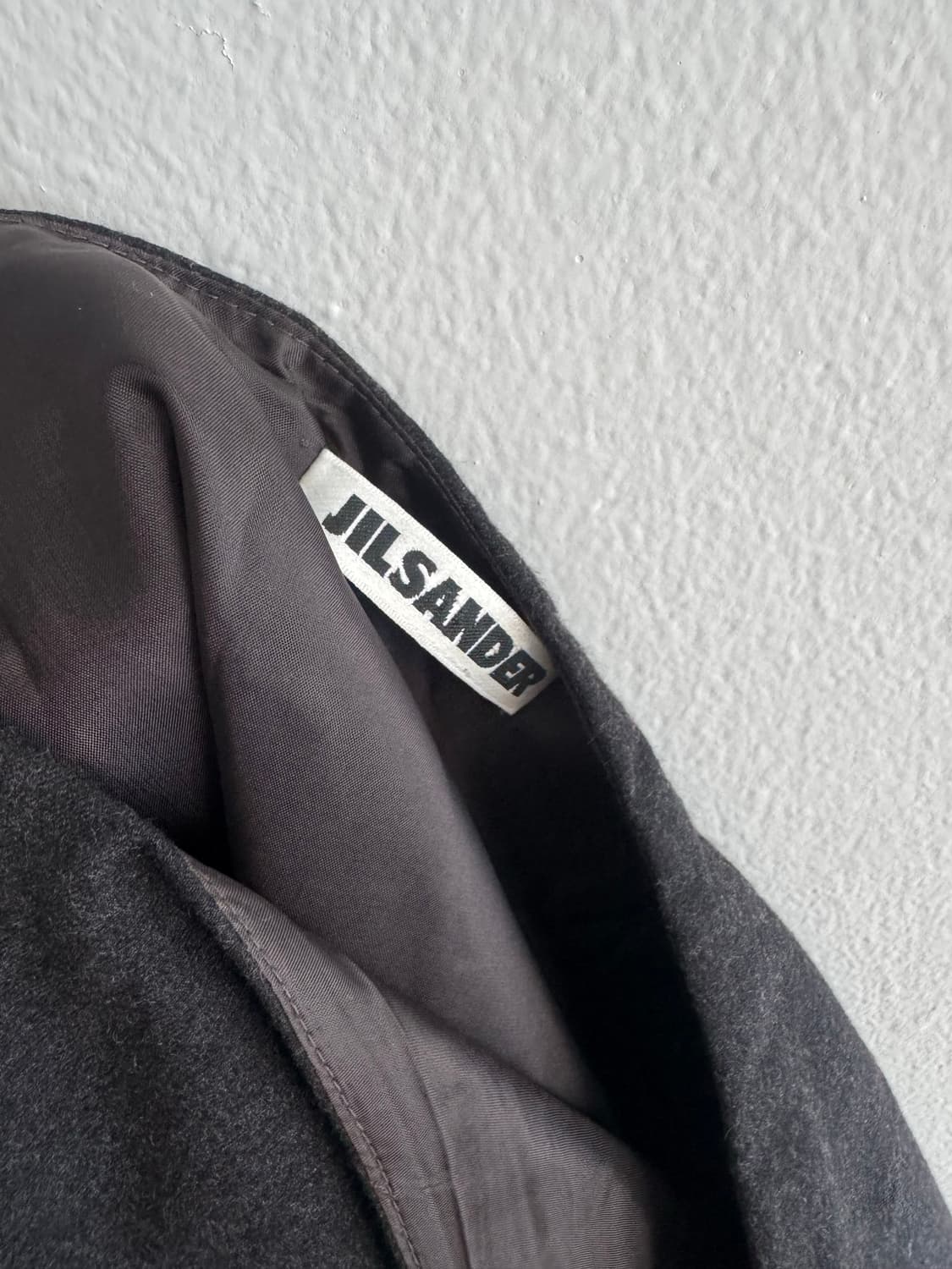 Jil sander 사선 플리츠 울 스커트 상품이미지5