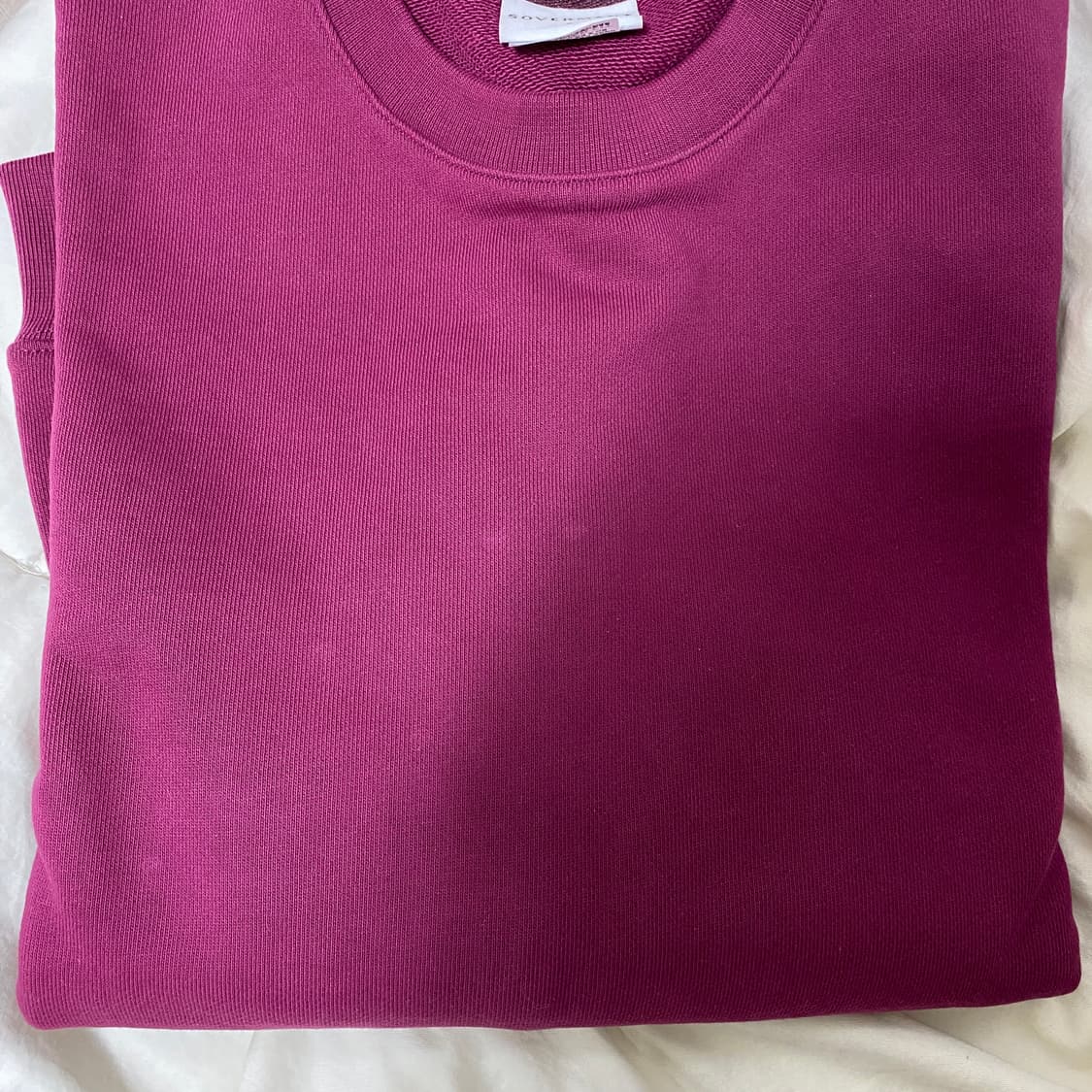 소버먼트 950g 세미오버핏 맨투맨 다크 핑크 상품이미지4