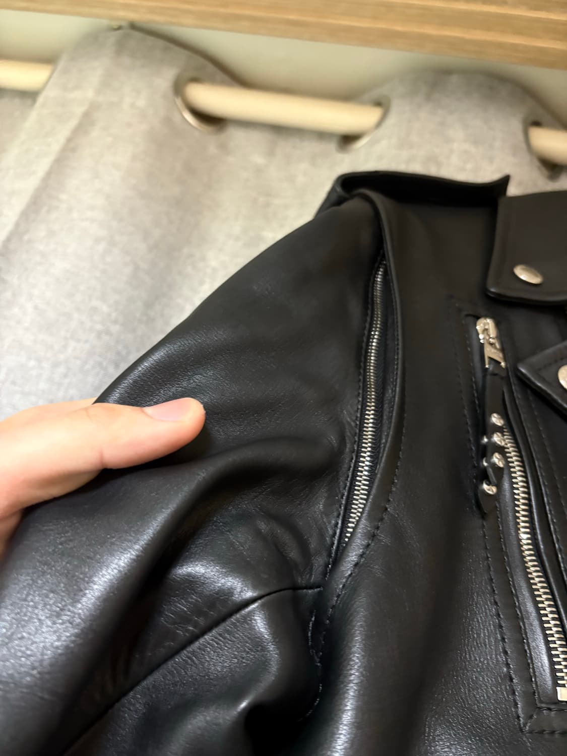 알렉산더 맥퀸 22fw 더블라이더 레더자켓 상품이미지5