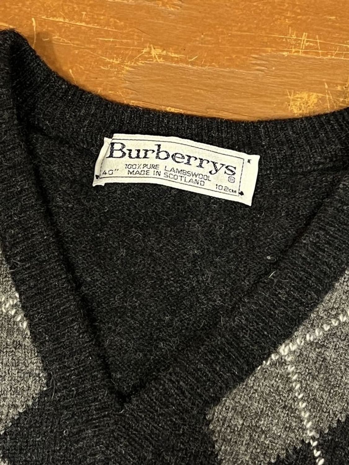 버버리 스코틀랜드 램스울 아가일 니트 상품이미지8
