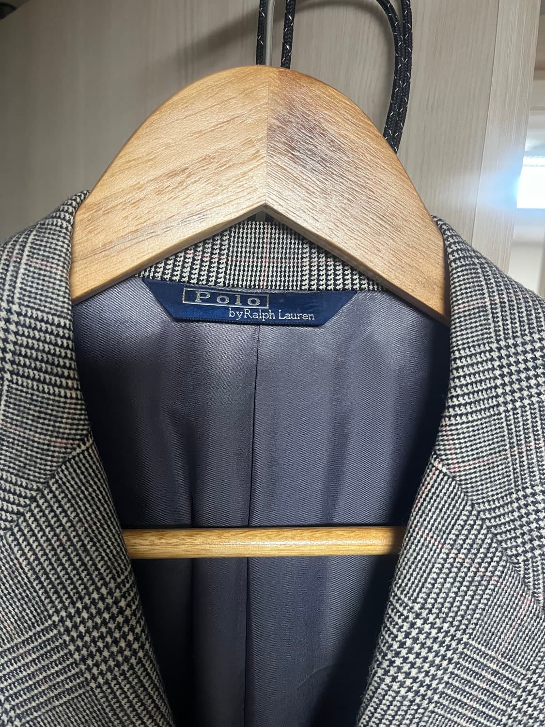 폴로 랄프로렌 글렌체크 블레이저 판매 상품이미지5