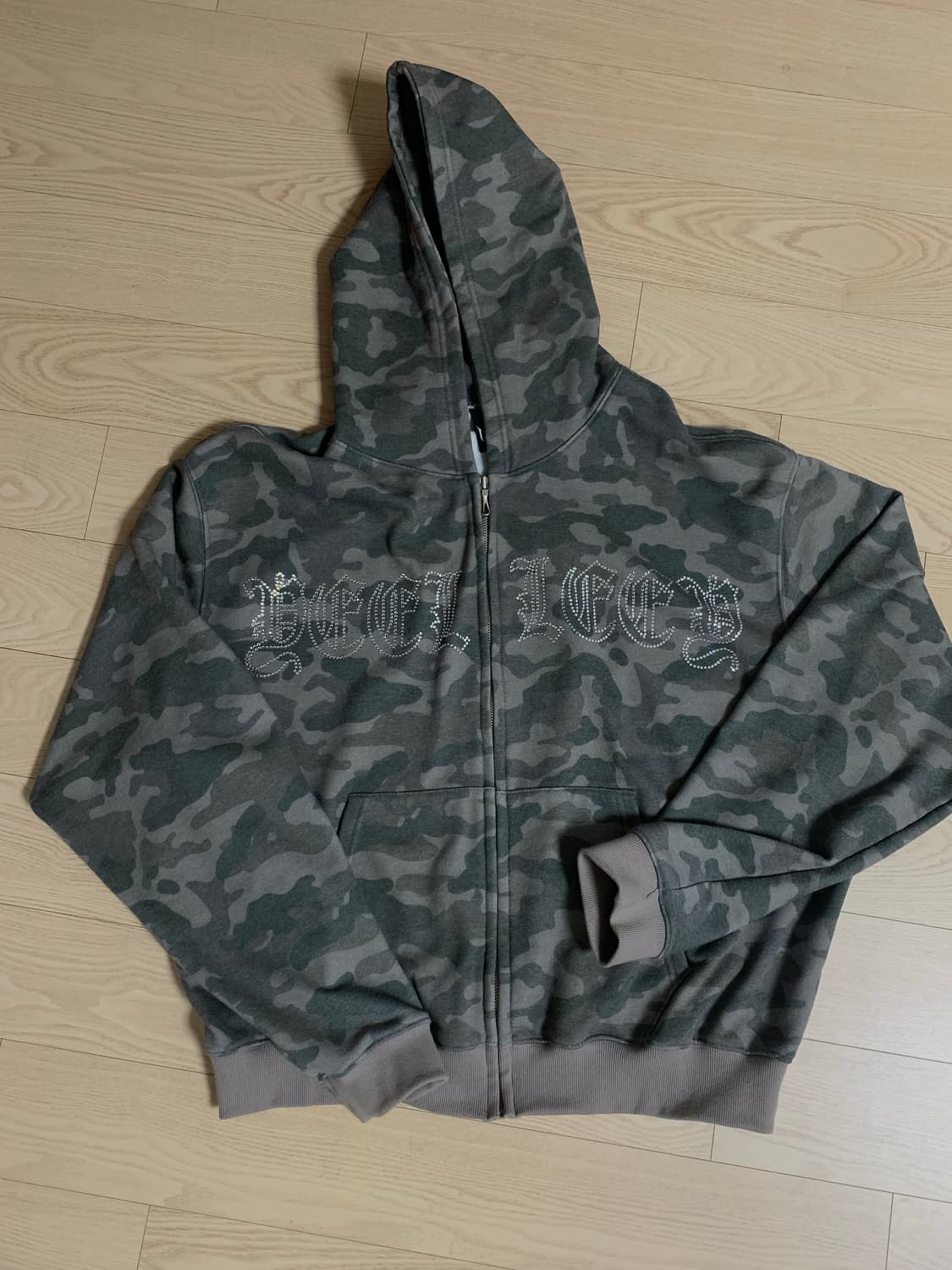 엘이이와이 스터드 카모 후드집업 상품이미지3