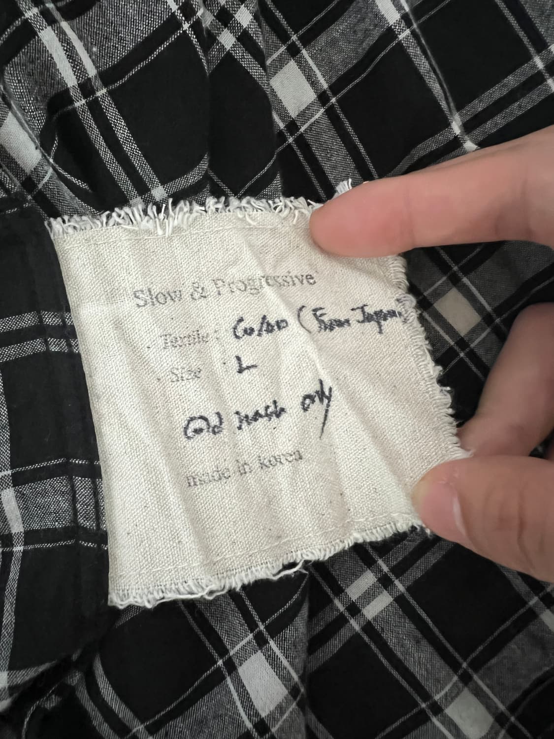 워드로브41 Ville check shirts tartan L사이즈 판매 상품이미지3
