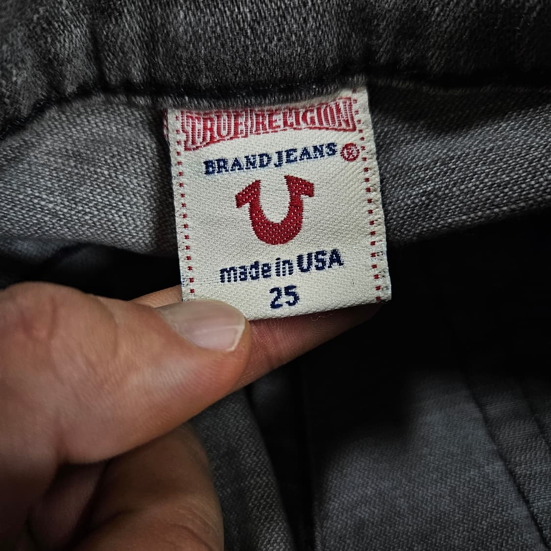 트루릴리젼 스텔라 빅 로우라이즈 데님팬츠 급처 상품이미지5