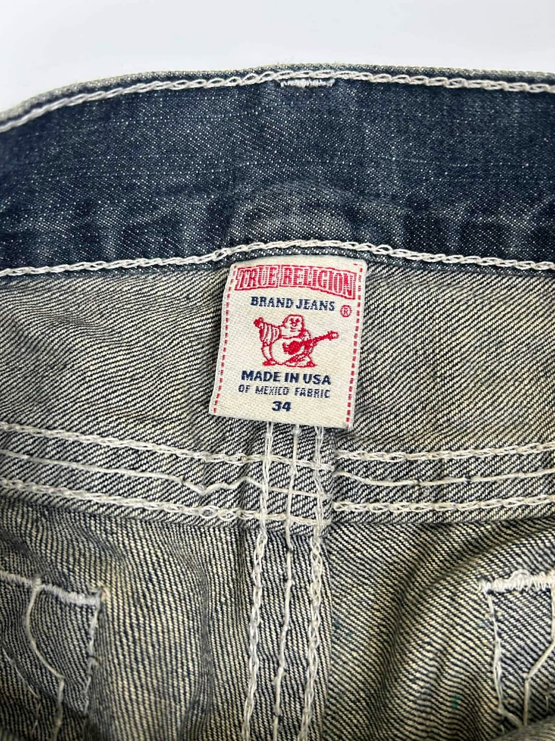 [34] 트루릴리젼 빈티지 빅스티치 바비 데님 팬츠 상품이미지3