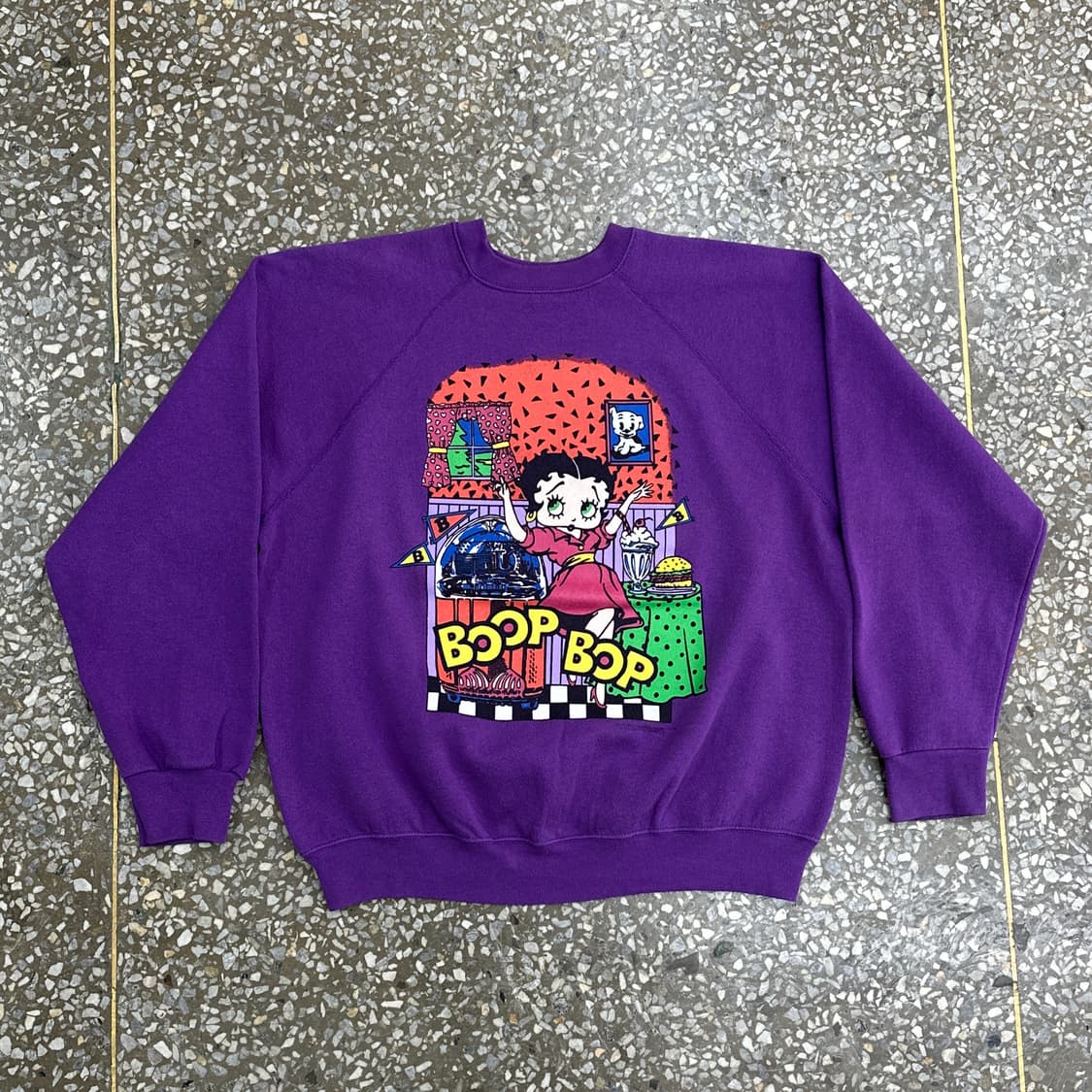 90s USA 베티붑 빈티지 스웻셔츠 XL 상품이미지1