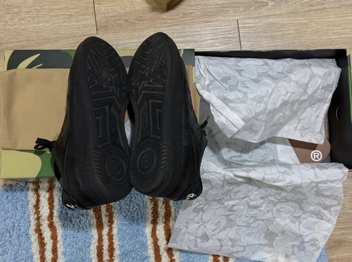 Bape Sta Triple black 290 / 베이프스타 올블랙 상품이미지4