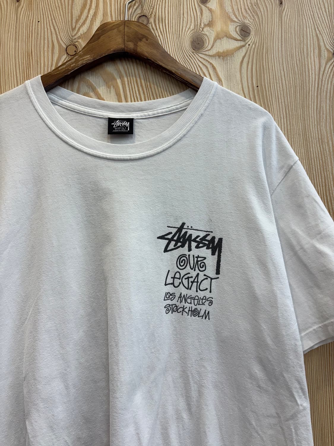 스투시x아워레가시 서프맨 피그먼트 다이드 반팔 상품이미지2