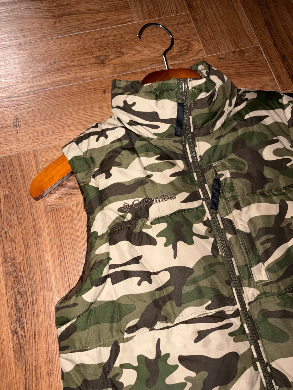 콜롬비아 카모 패딩조끼 상품이미지6