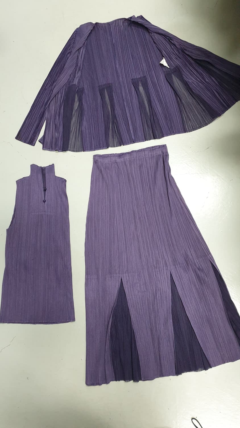 플리츠 플리즈 이세미야키 3셋업 상품이미지1