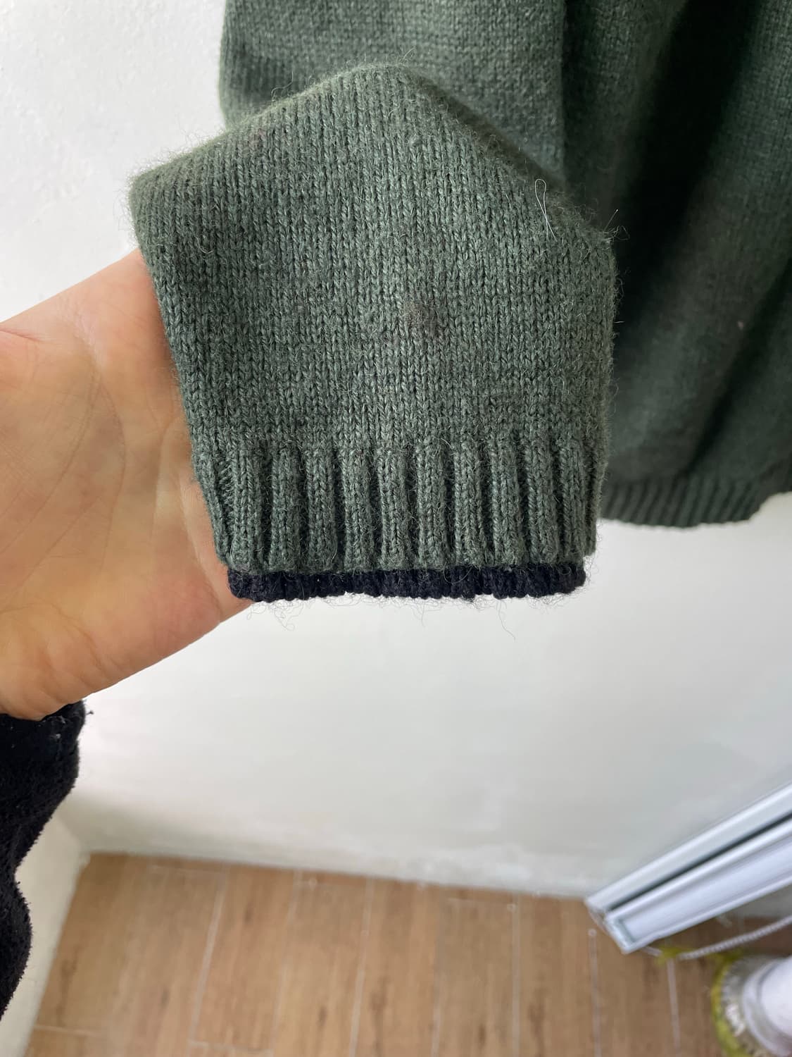 빈티지 올리브 니트 상품이미지3