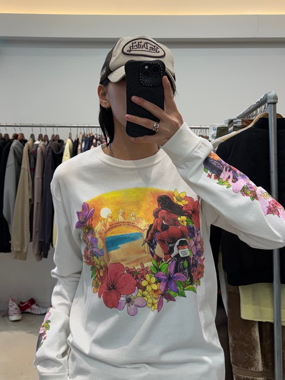 스투시 플라워 프린팅 롱슬리브  상품이미지7