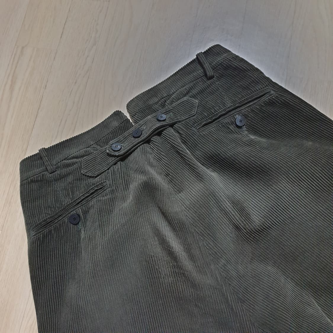 [M] 도큐먼트 코듀로이 50's 밀리터리 트라우저 카키 document 상품이미지8