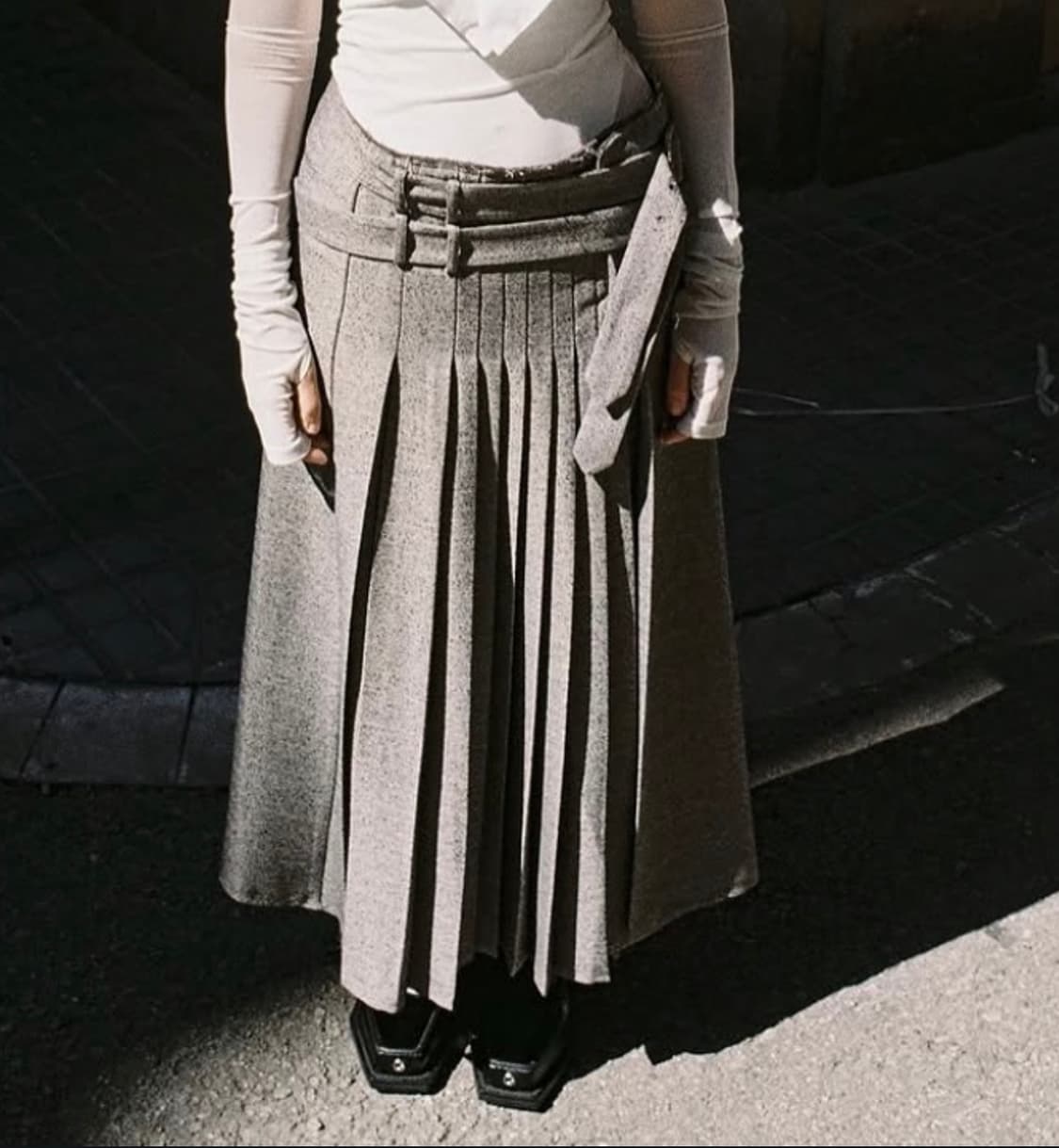 오픈 yy 벨트 스커트 상품이미지2