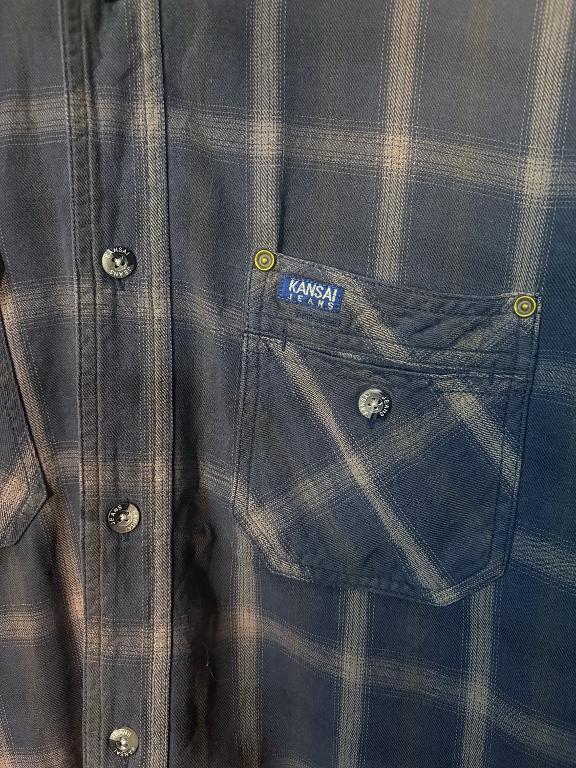 90’s kansai yamamoto jeans shirt  상품이미지5