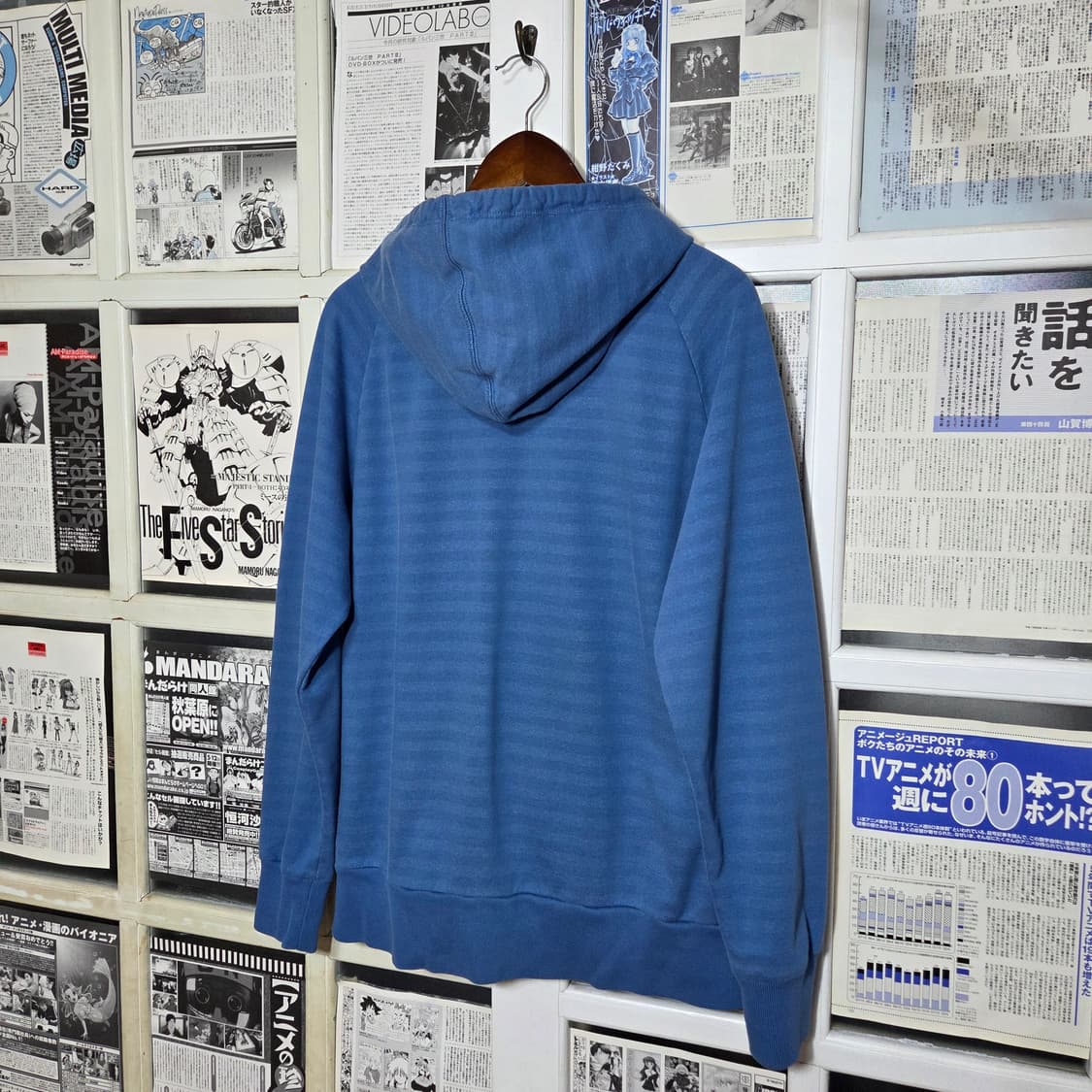 나이키 블루 스트라이프 후드집업 상품이미지7