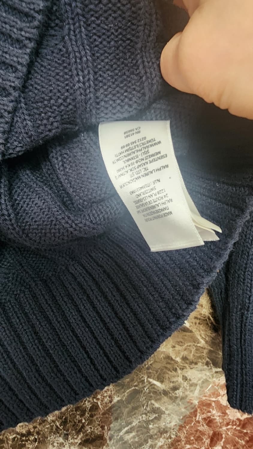 폴로 랄프로렌 케이블 니트 L 상품이미지5