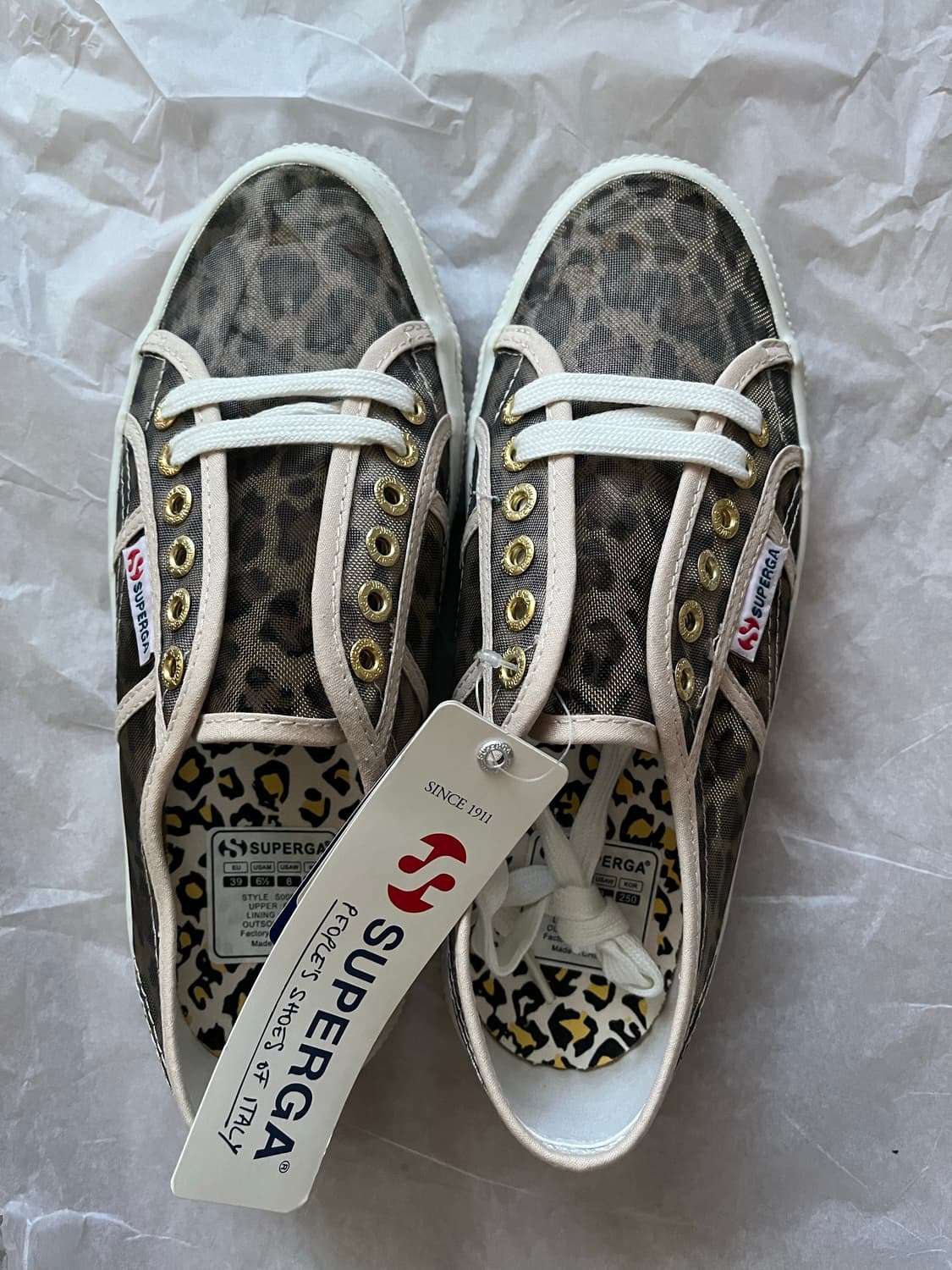 SUPERGA Mesh leopard ANIMAL 호피 스니커즈 상품이미지1