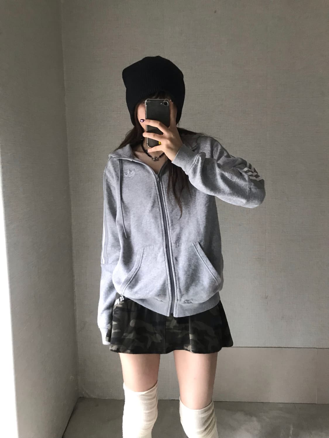 아디다스 그레이 파이어버드 후드집업 상품이미지3