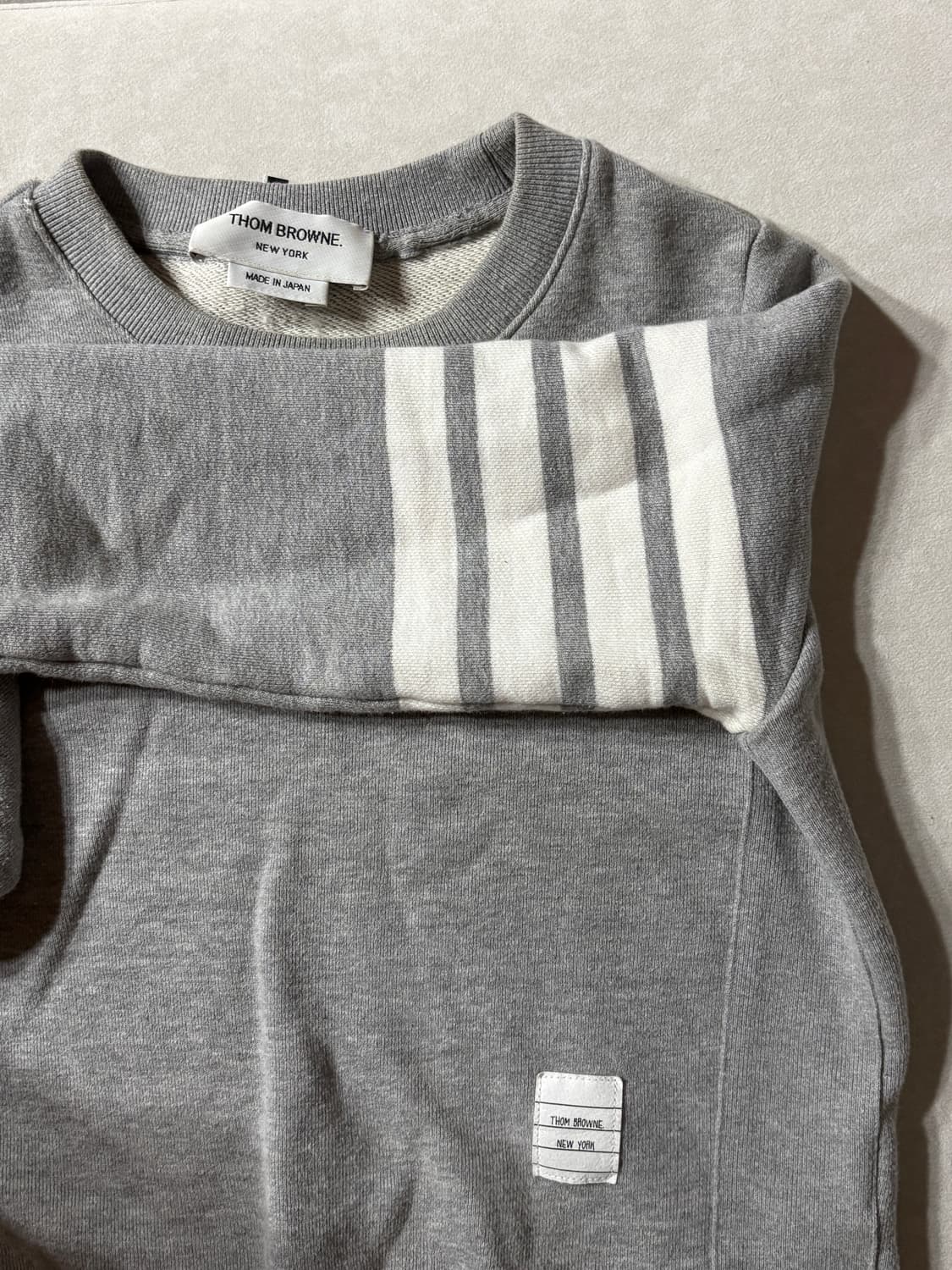 톰브라운여성맨투맨 36 그레이 상품이미지2