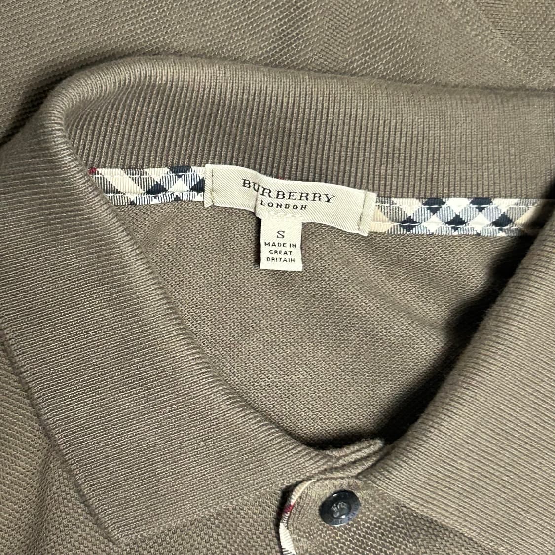 🫶🏻 버버리 Khaki 카라 반팔티 🫶🏻 상품이미지4