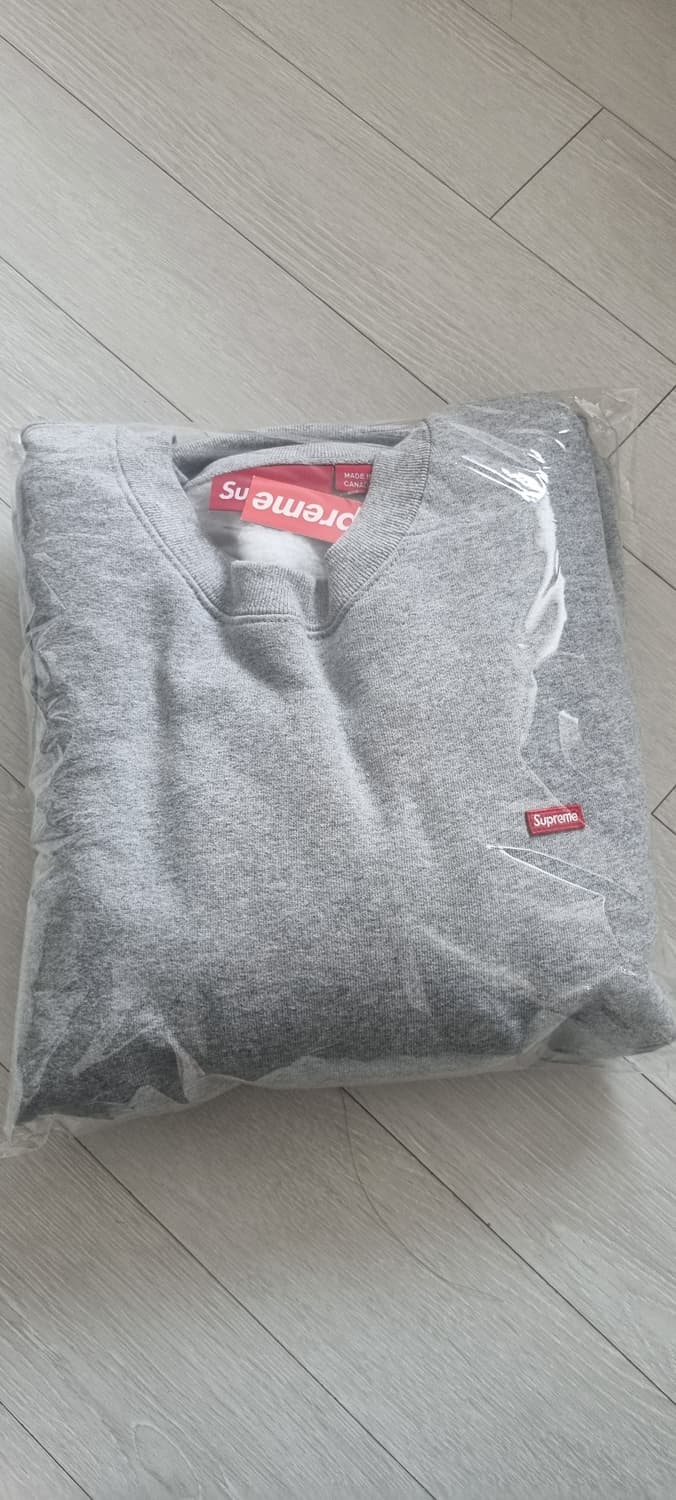 [새상품]슈프림 스몰박스 크루넥 헤더 그레이 XL 상품이미지2
