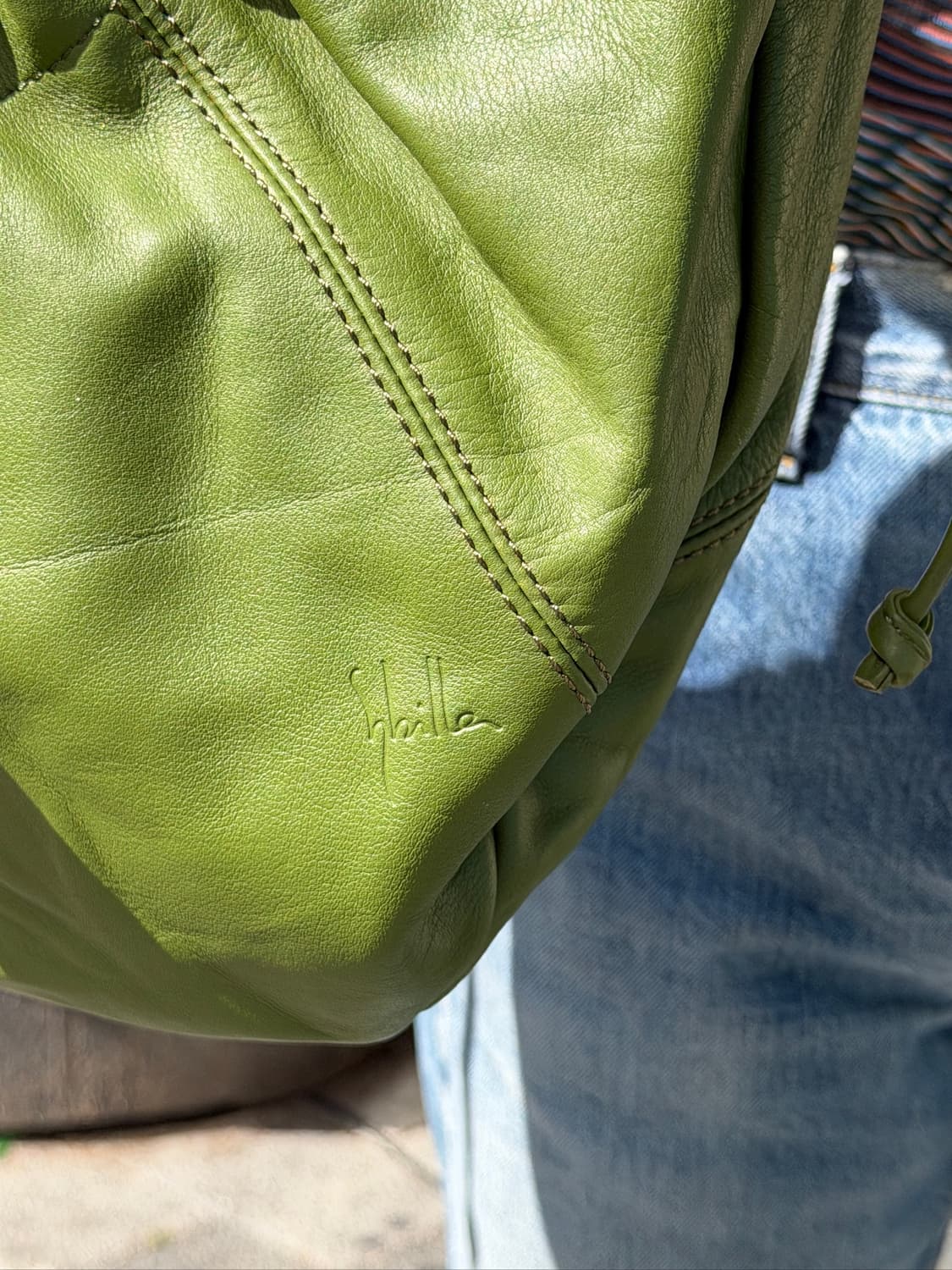 Sybilla Green Leather Bag(Made In Japan) 상품이미지8