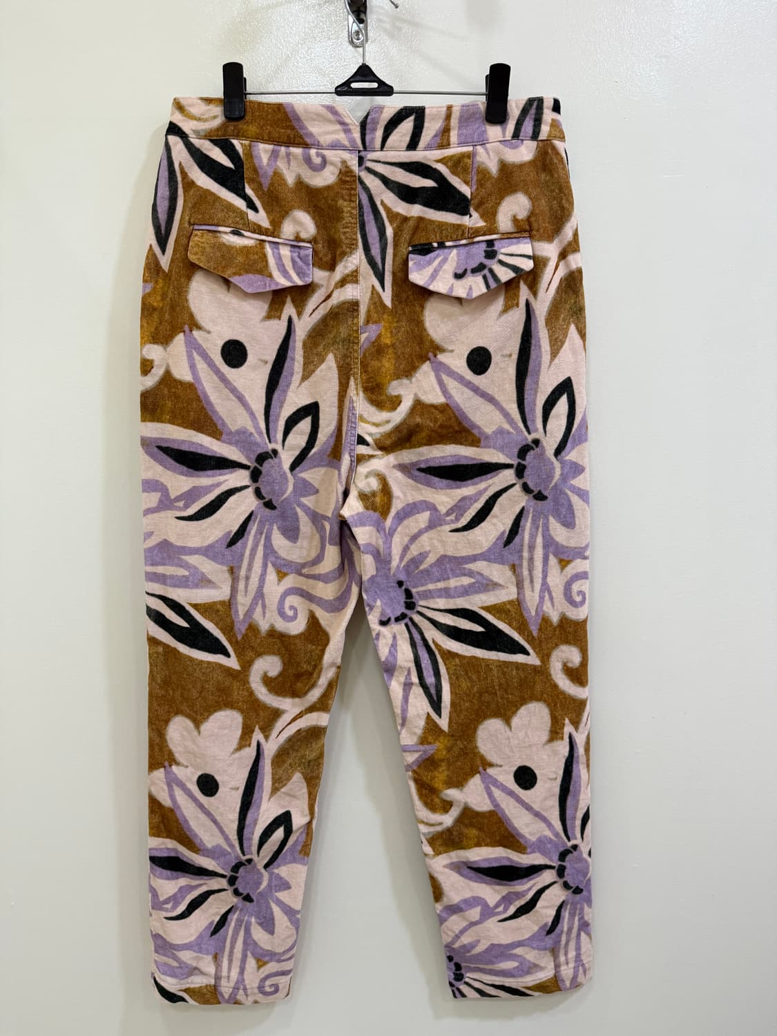 부루하하 플라워 벨벳 팬츠 정품 상품이미지2