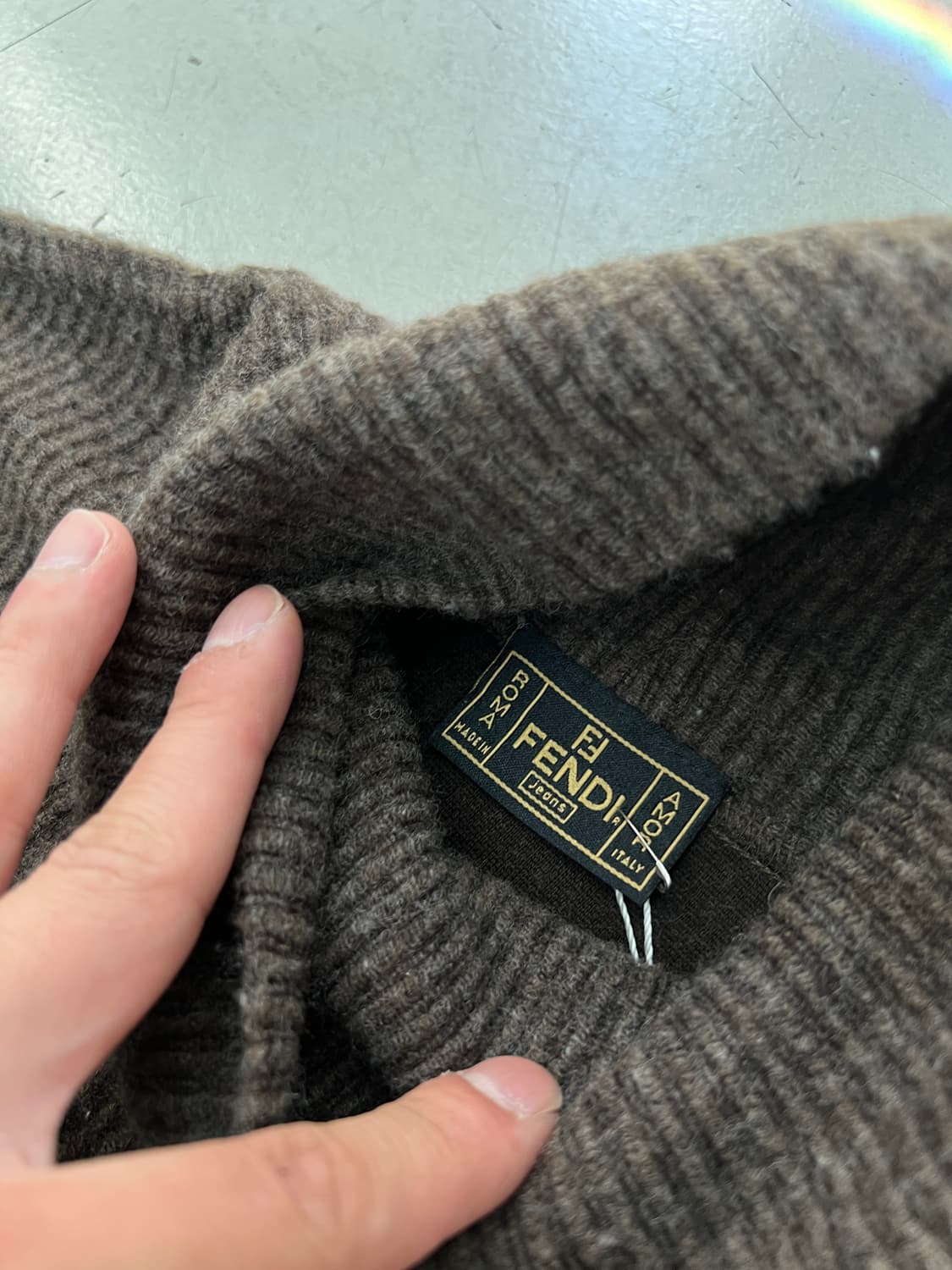 90s 펜디 모크넥 로고 니트 상품이미지3