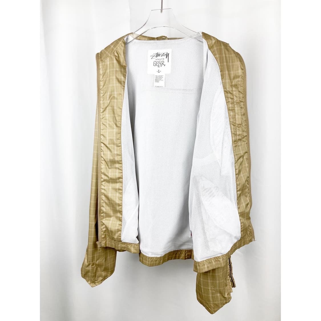 올드 스투시 체크 윈드브레이커 상품이미지3