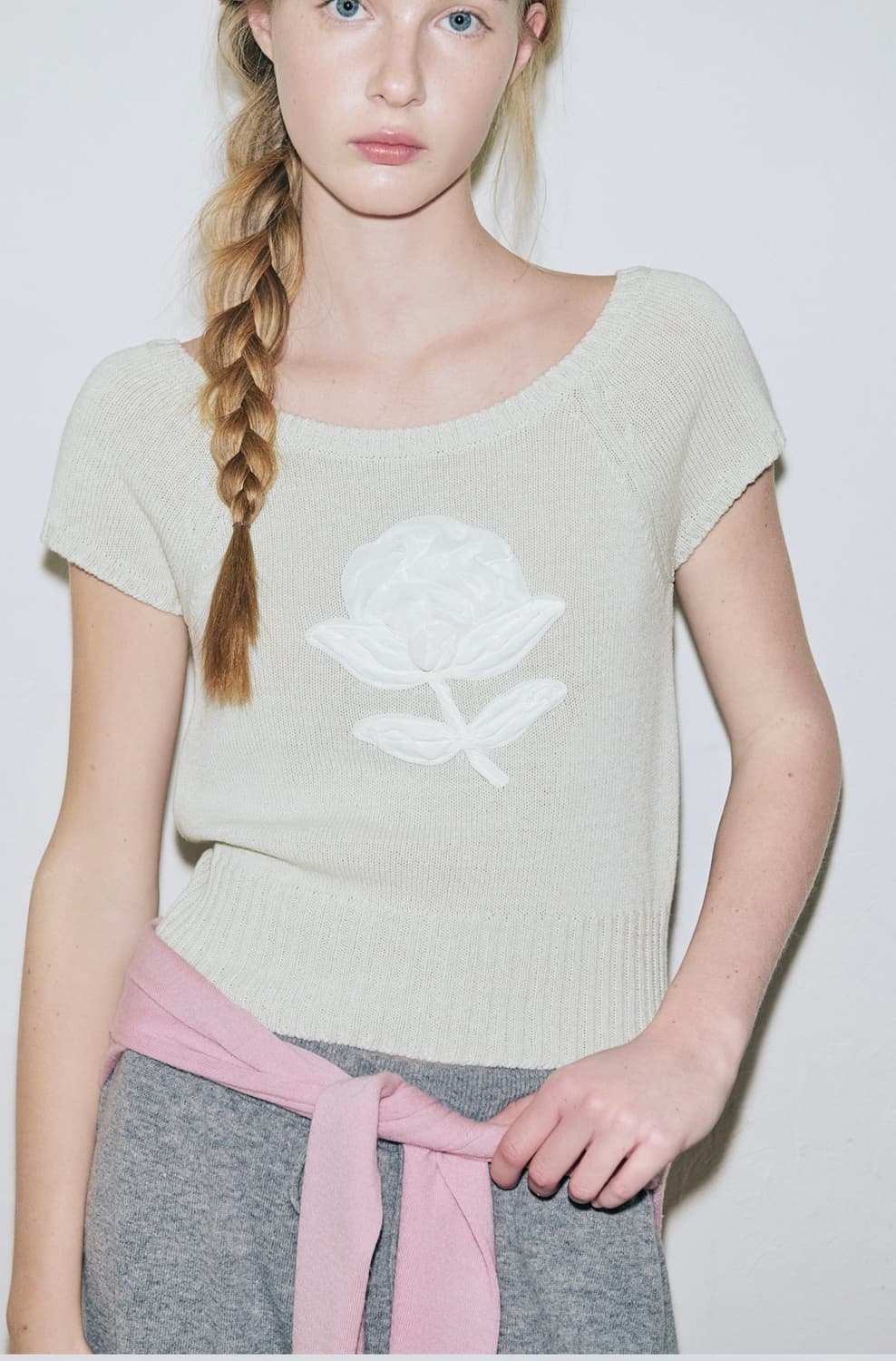 Sinoon flower raglan kint (mint)  상품이미지1