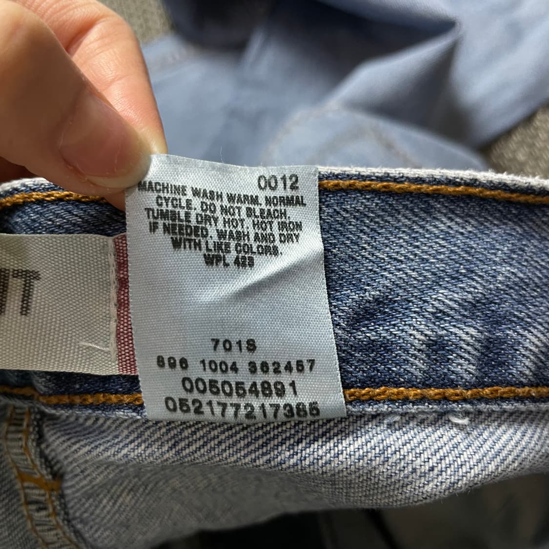 (36) 리바이스 505 36X30 연청 레귤러핏 데님 팬츠 상품이미지6