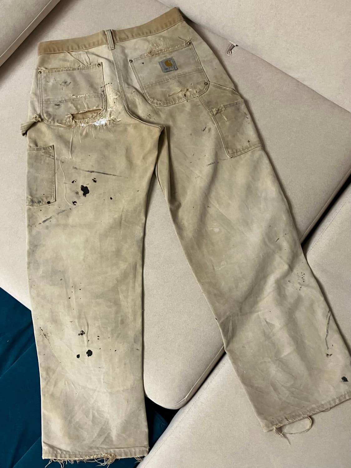 Carhartt distressed trashed double knee 상품이미지2