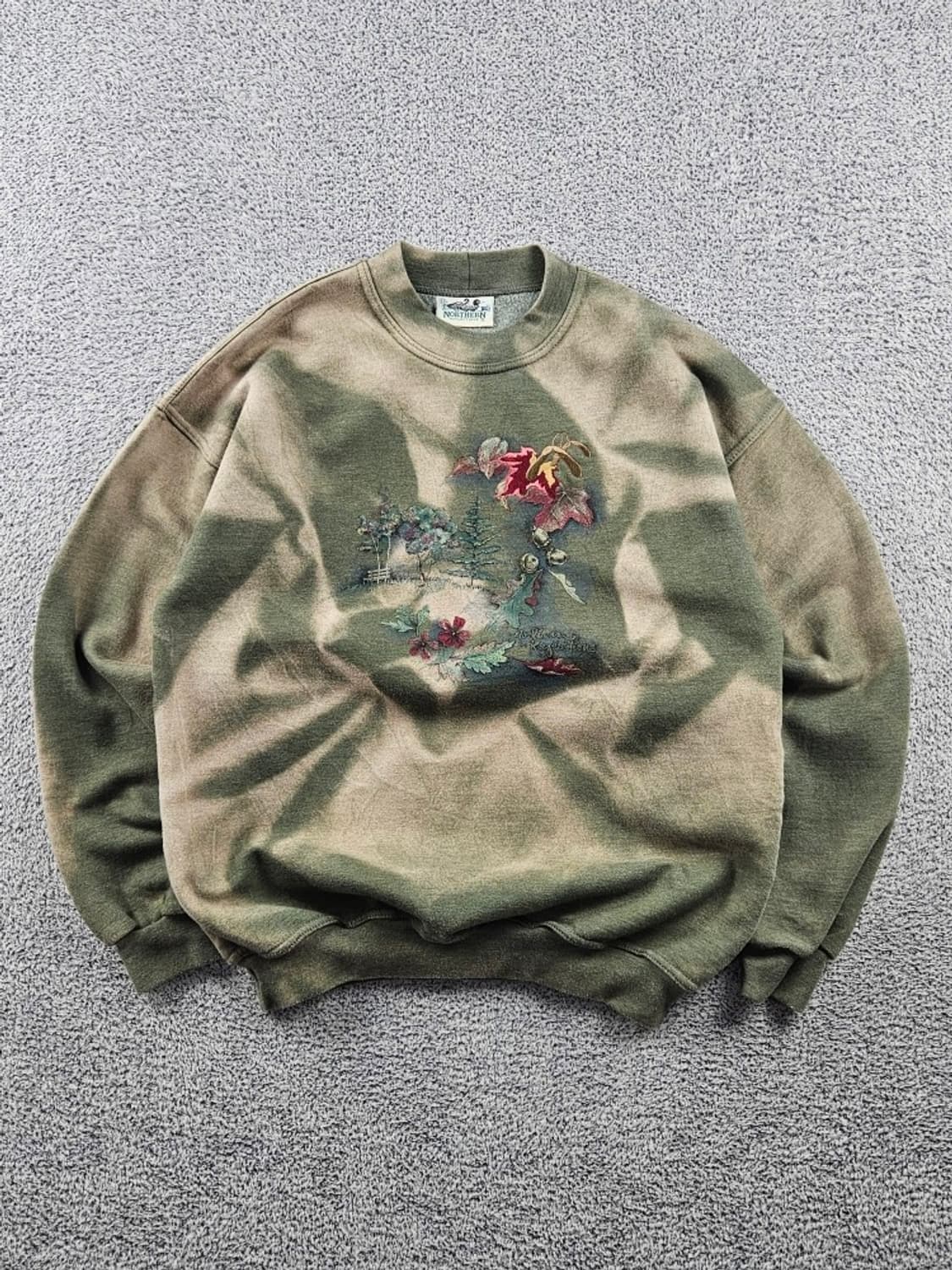 NORTHERN 다잉 커스텀 맨투맨 스웻 셔츠 ( M추정 )/ 10953 상품이미지1