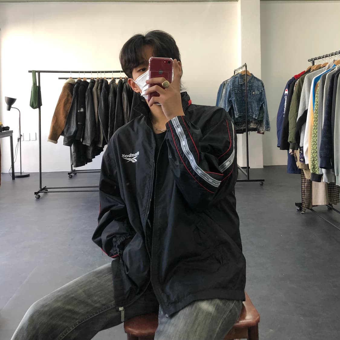 리복 올드스쿨 바람막이 자켓 상품이미지3