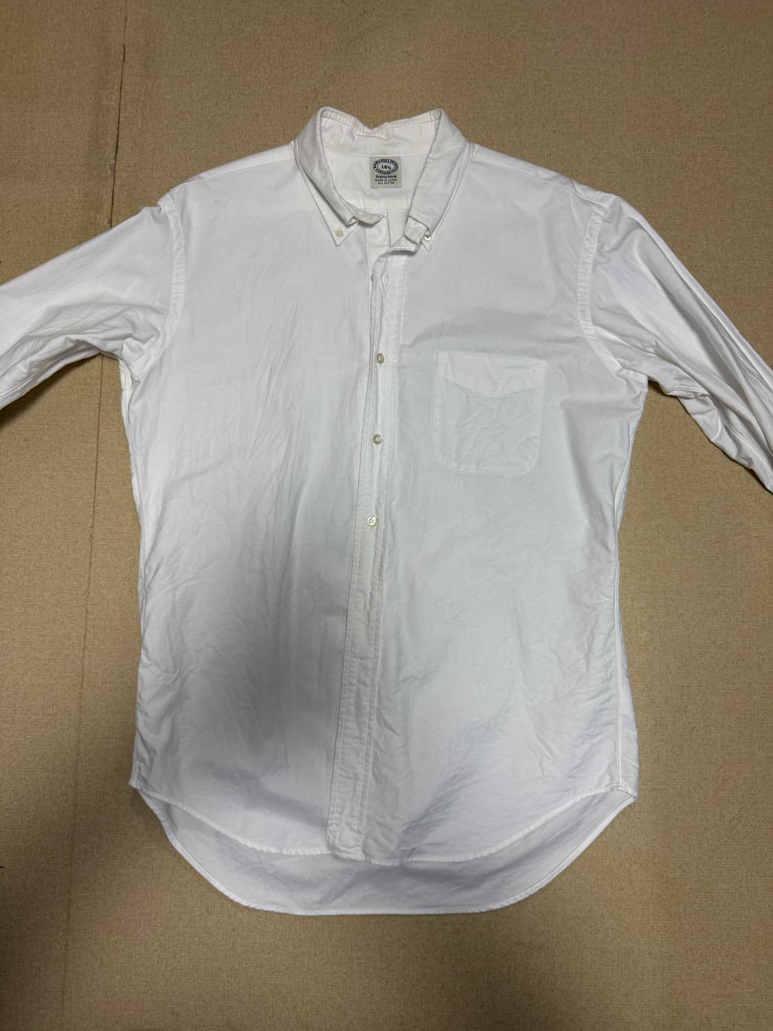 카마쿠라 옥스포드 버튼다운 셔츠 16 1/2, 화이트 상품이미지1