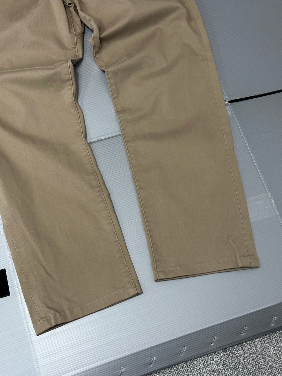 LEE 리 스트레이트 테이퍼드 팬츠 브라운 상품이미지3