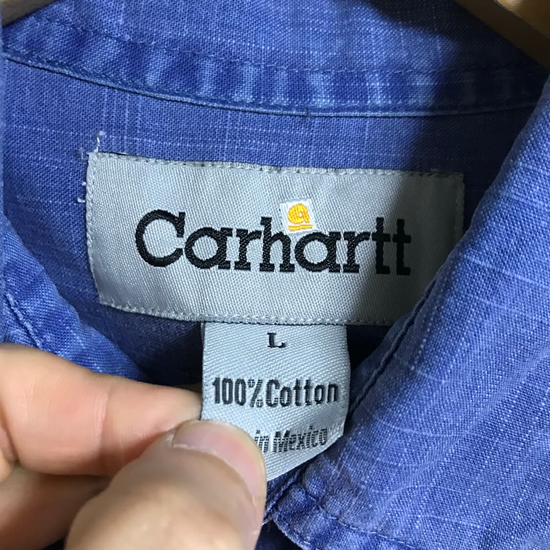 칼하트 배색이쁜 단색셔츠 상품이미지3