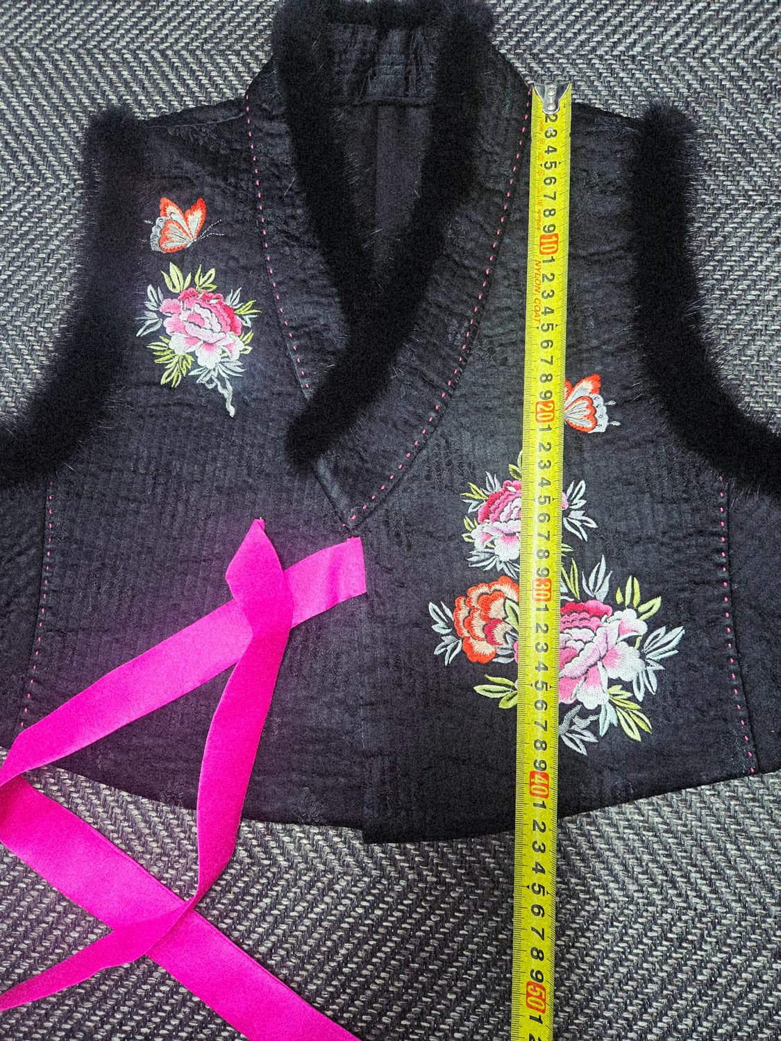 한복 밍크 누빔 겨울 조끼 한복배자 상품이미지6