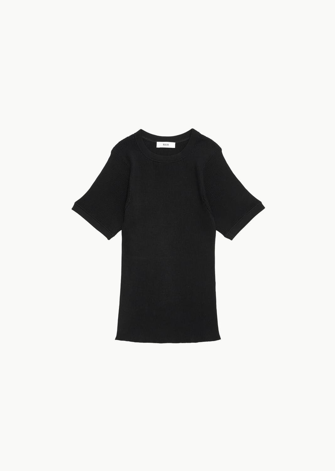 T-shirt silk knitwear black 상품이미지1