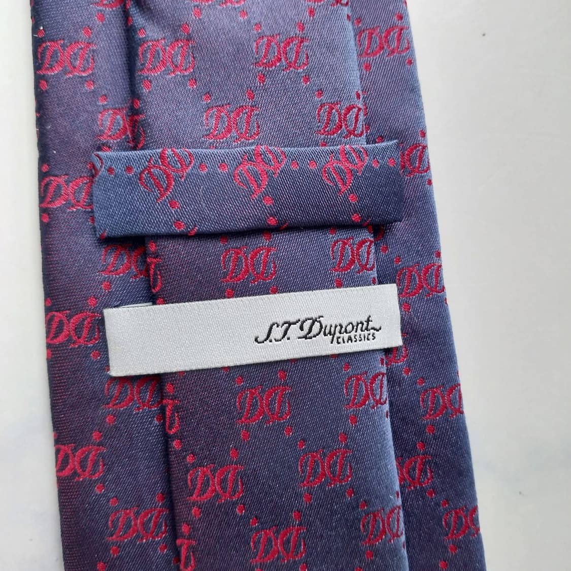 에스.티. 듀퐁 실크 로고 패턴 넥타이 8.4cm A+등급 K2336
 상품이미지9