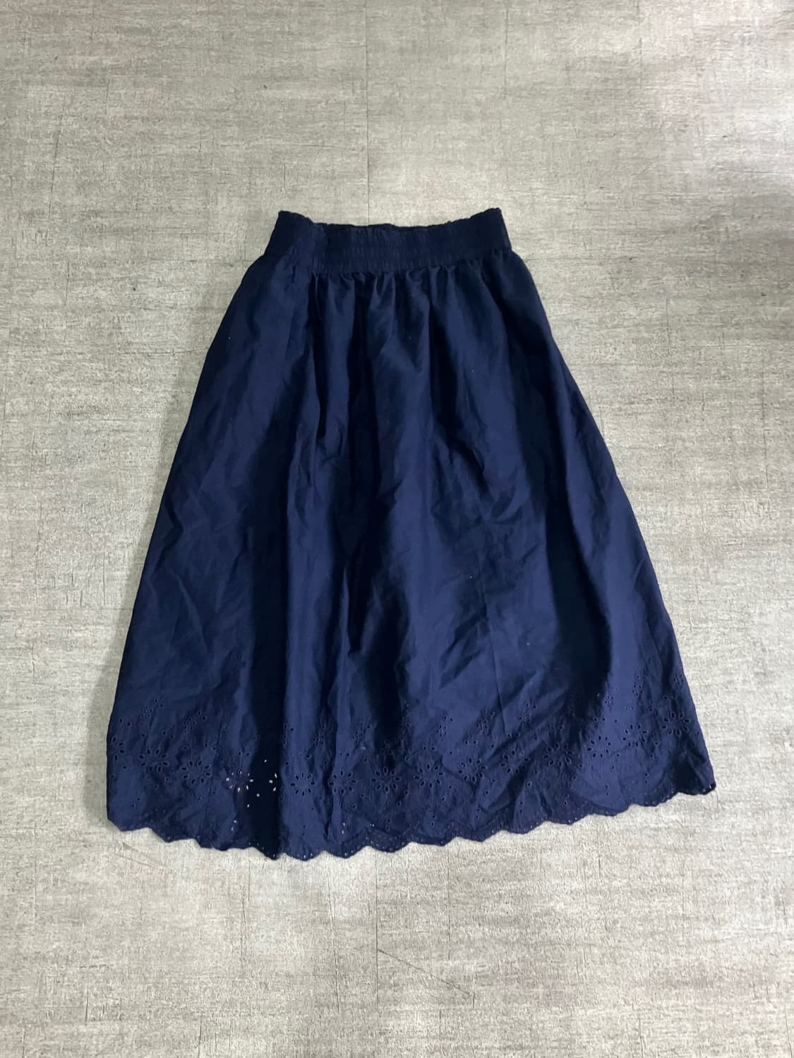 일본빈티지 Uniqlo 유니클로 하수미모리걸 아메카지 펀칭플라워 스커트 상품이미지1